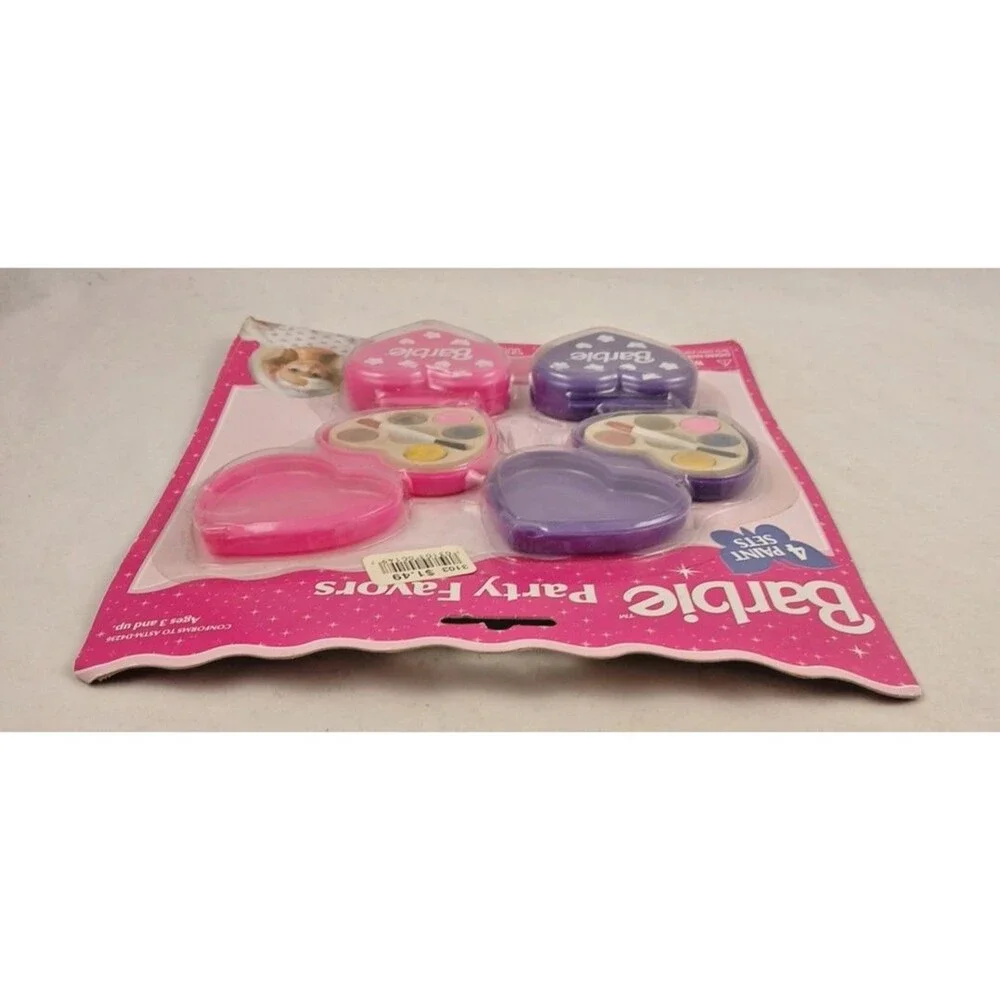 RARE Vintage 1997 Tara Toy Co Barbie Party Favors 4 pk of Paint Sets-SEALED!